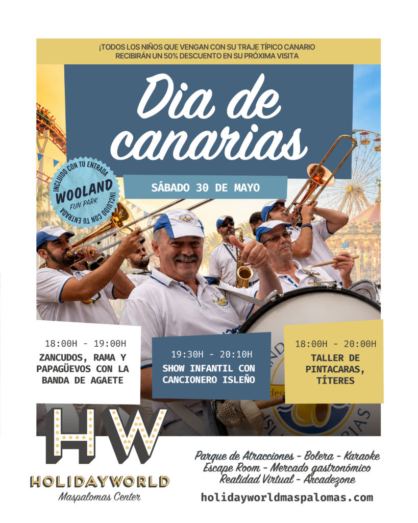 Prorgrama del dia de Canarias en Holiday World.