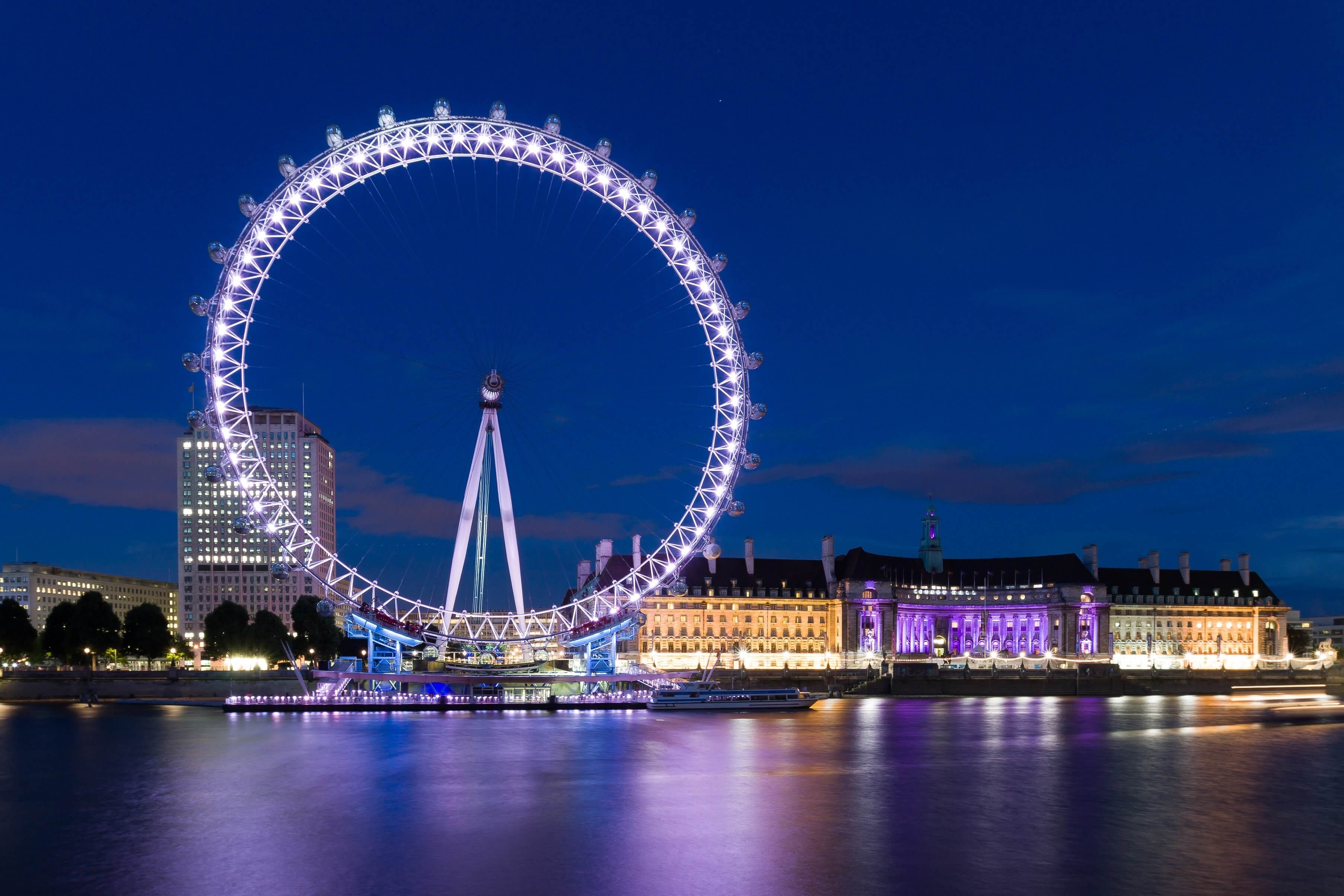 The London Eye and La Grande Roue de Paris Ferris Wheels