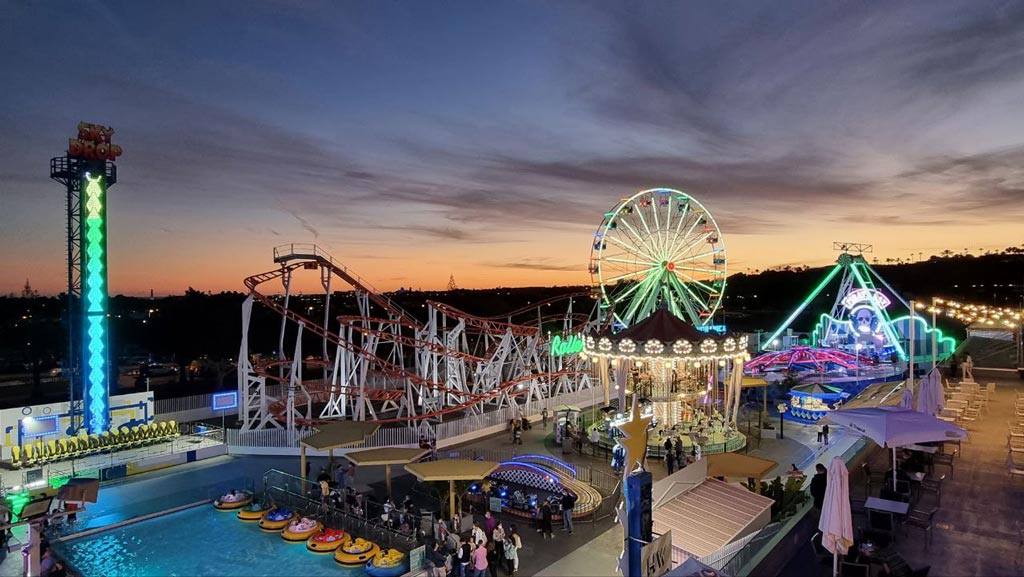 View from above of Holidayworld Maspalomas, the best amusement park in the Canary Islands