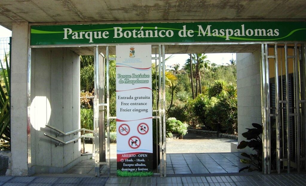 parque botánico maspalomas entrada