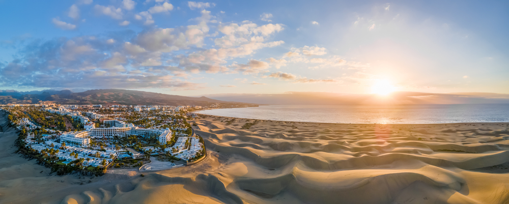 que hacer en maspalomas vista aérea