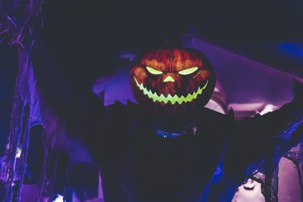 pumpkin costume on halloween
