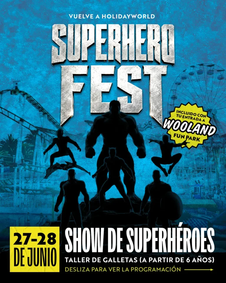 Banner Super Heroes Holiday World