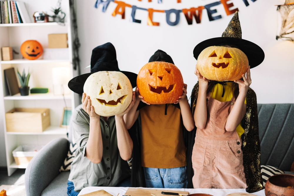 Familia en halloween
